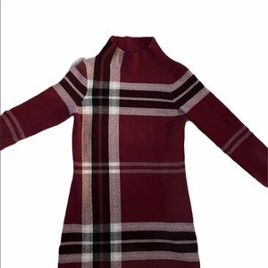 2/$15 Le Chateau mock neck plaid dress